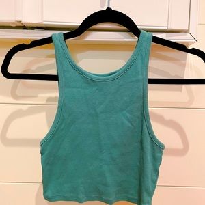 Zara basic tank, small, green
